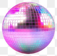 PNG Disco ball sphere purple white background.