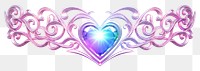 PNG Heart border jewelry white background accessories.