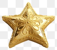 PNG Star gold white background decoration.