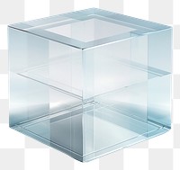 PNG Cuboid furniture shape glass.