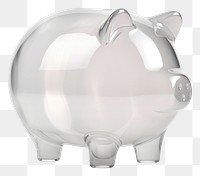 PNG Piggy bank transparent glass investment.