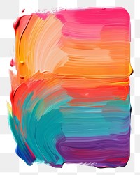PNG Colorful flat paint brush stroke backgrounds rectangle painting.