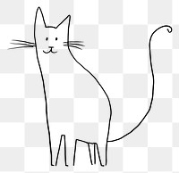 PNG Cat sketch drawing animal.