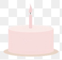 PNG Birthday cake dessert candle anniversary.