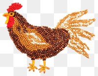 PNG Chicken poultry jewelry animal. AI generated Image by rawpixel.