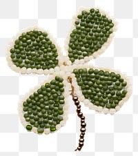 PNG Clover bead jewelry white background. AI generated Image by rawpixel.