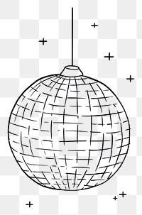 PNG A disco ball diagram sphere sketch