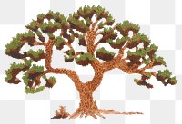 PNG Oak tree bonsai plant art. AI generated Image by rawpixel.
