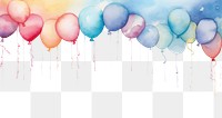 PNG Celebration element border balloon anniversary backgrounds.