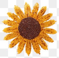 PNG Sunflower jewelry brooch bead. AI generated Image by rawpixel.