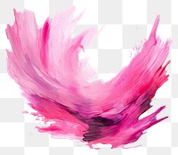 PNG Abstract pink painting petal white background.