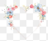 PNG  Valentines frame flower plant accessories. AI generated Image by rawpixel.