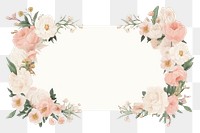 PNG  Wedding flower frame border pattern plant inflorescence. AI generated Image by rawpixel.