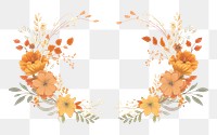 PNG  Autumn flower border frame backgrounds pattern celebration. AI generated Image by rawpixel.