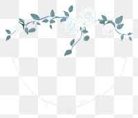 PNG  Blue rose frame outdoors pattern flower. AI generated Image by rawpixel.