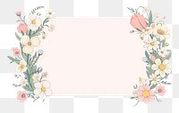 PNG  Color flower frame pattern plant fragility. AI generated Image by rawpixel.