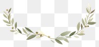 PNG Olive leaf frame pattern plant decoration.