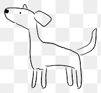 PNG Dog sketch drawing animal.