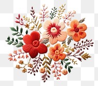PNG Embroidery of a floral frame pattern cross-stitch creativity.