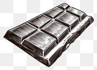 PNG Chocolate bar drawing sketch white background. AI generated Image by rawpixel.