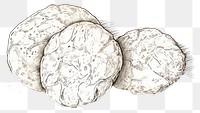 PNG Christmas sugar cookies drawing sketch illustrated. AI generated Image by rawpixel.