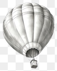 PNG Air balloon aircraft vehicle drawing. AI generated Image by rawpixel.
