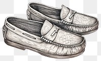 PNG Loafer shoes drawing sketch footwear. AI generated Image by rawpixel.