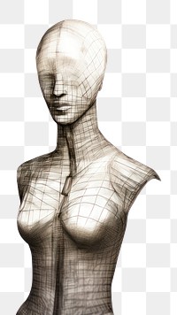 PNG Mannequin sketch drawing white background AI generated Image by rawpixel