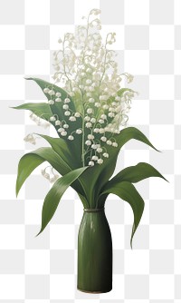 PNG Lily of the valley flower plant freshness AI generated Image by rawpixel