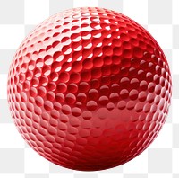 PNG Golf ball sphere sports red.