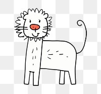 PNG Lion sketch drawing mammal.