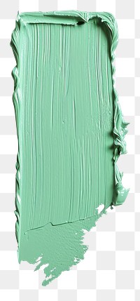 PNG Mint green flat paint brush white background splattered turquoise.