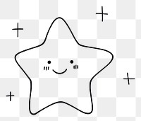 PNG Star sketch symbol line.