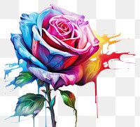 PNG Rose art painting flower.