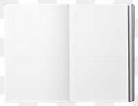 PNG White blank photo album publication page book