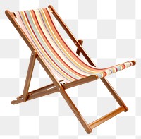 PNG Beach chair furniture white background relaxation.