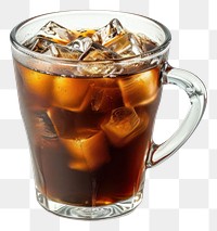 PNG A cup of ice americano coffee drink glass mug.