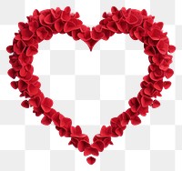 PNG red rose heart shape love