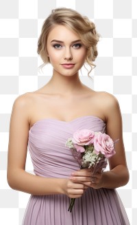 PNG Bridesmaid portrait fashion wedding.