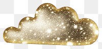 PNG Cloud gold black background illuminated.