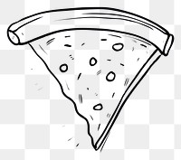 PNG Pizza sketch line accessories.