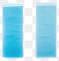 PNG  Bule color translucent paper adhesive strip white background blackboard turquoise. AI generated Image by rawpixel.