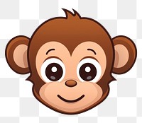 PNG  Baby monkey animal cartoon mammal. AI generated Image by rawpixel.