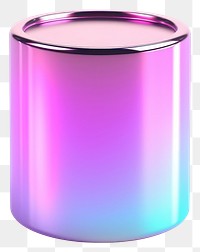 PNG Cute cylinder glass white background container.
