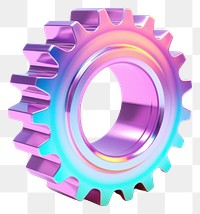 PNG Cute gear wheel white background technology.