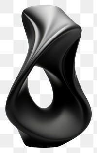 PNG  Sculpture black vase simplicity.