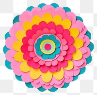 PNG Mandala flower craft paper.