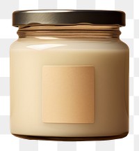 PNG Jar whit label mockup lighting milk container.