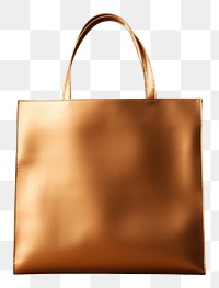 PNG Tote bag mockup handbag purse gold.