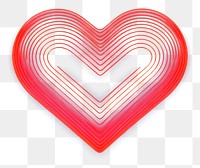 PNG Heart abstract glowing line.